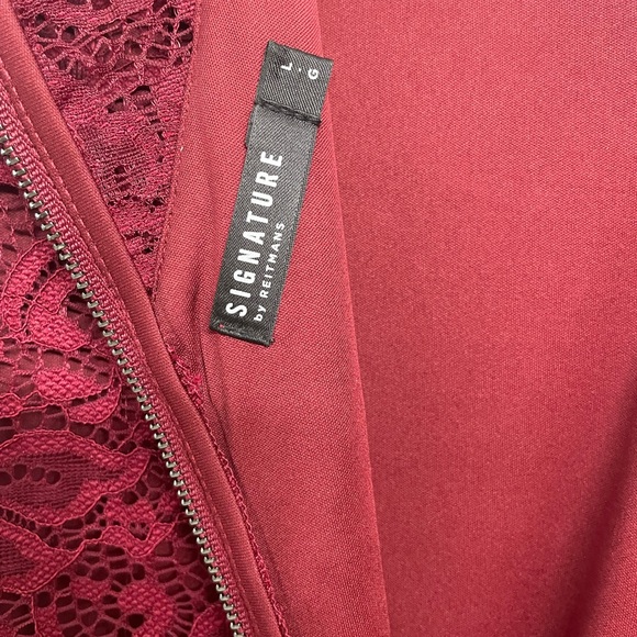 Signature by Reitmans red lace dress. - Picture 4 of 5